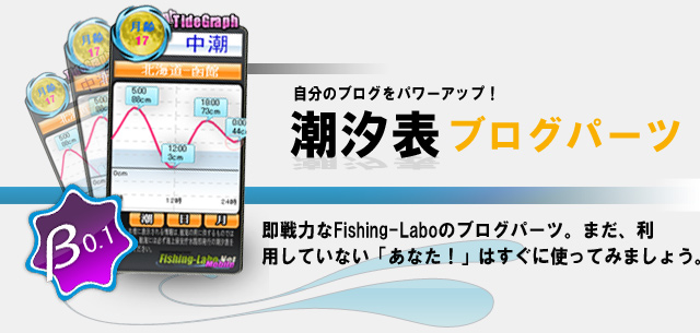 潮汐表ブログパーツ作成 フィッシング ラボ