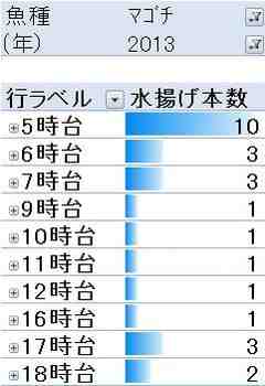 マゴチ2013時間
