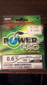 POWER PRO 0.6¹æ 10.4lb