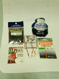 ルアー用のアシストフック/自作品